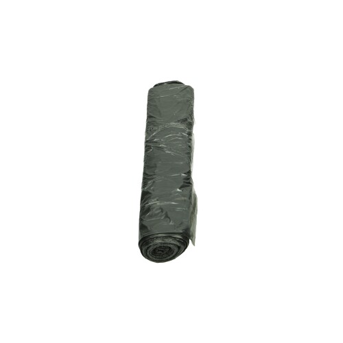 Plastic zak HDPE 50 x 55 cm, 10µ, donker grijs, 20 l product foto Front View L