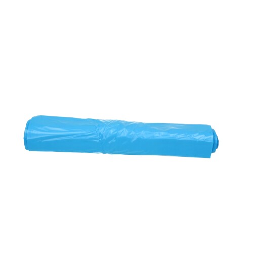 Plastic zak HDPE 70 x 110 cm, 30µ, blauw, 120 l product foto Front View L