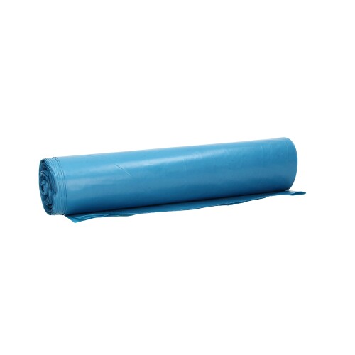 Plastic zak LDPE 70 x 100 cm, 60µ, blauw, NRMA-opdruk, 110 l product foto Front View L