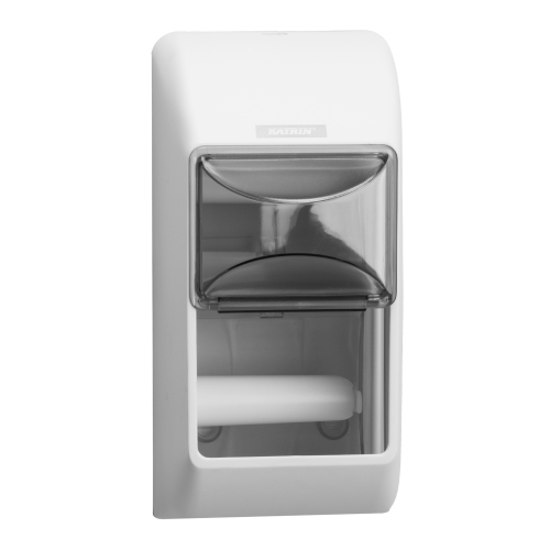 Katrin Dispenser Toiletpapier voor 2 rollen wit product foto Front View L