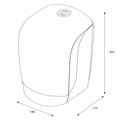 Katrin dispenser Centerfeed Roll S zwart product foto Image4 L