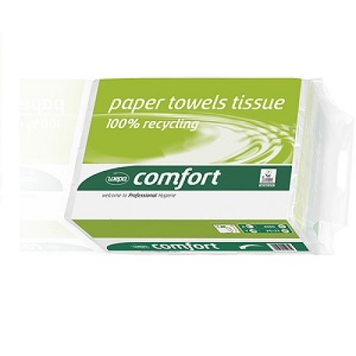 Wepa Comfort handdoekjes Z-vouw 2-laags - wit product foto Front View L