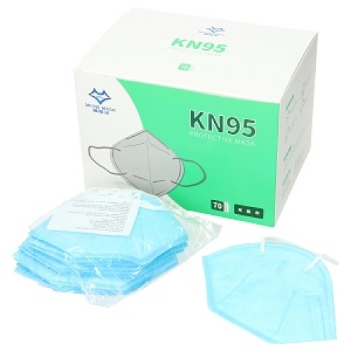 Mondmasker KN95 blauw zonder ventiel product foto