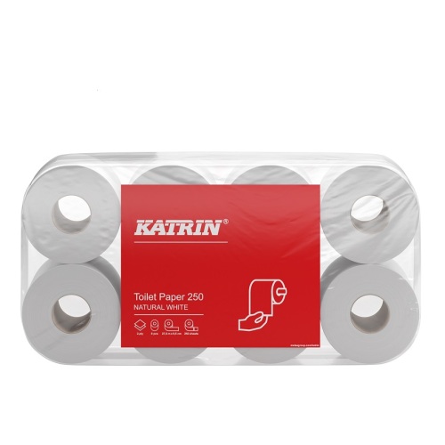 Katrin Toilet Paper Roll 2-laags product foto Front View L