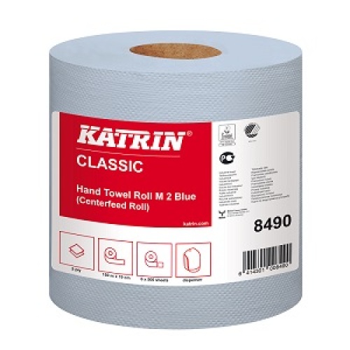 Katrin Classic Handdoek blauw (M2) product foto Front View L