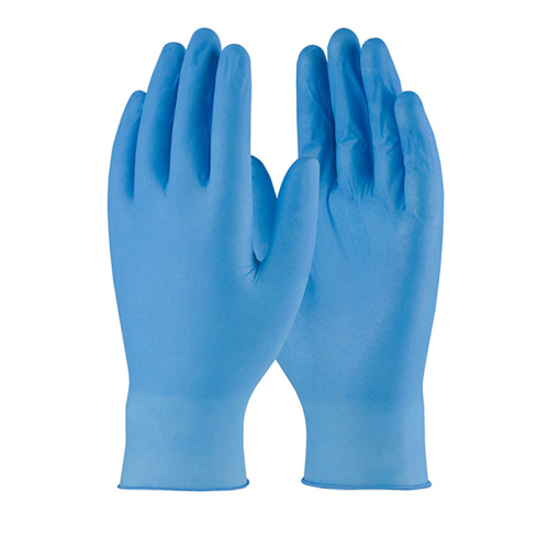 Wegwerphandschoen nitril, niet gepoederd, maat M, blauw product foto Front View L