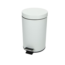 Pedaalemmer 3 l wit met plastic binnenemmer product foto
