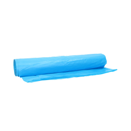 Plastic zak HDPE 90 x 110 cm, 27 µ, blauw, 148 l product foto