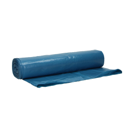 Plastic zak LDPE 70 x 110 cm, 60µ, blauw, 120 l product foto