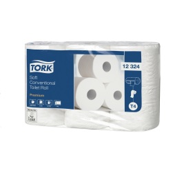 Tork Premium Toiletpapier Traditioneel Zacht rol 2-laags, wit (T4) product foto