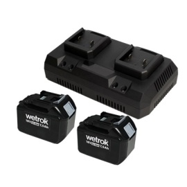 Set 2x batterij 18V/7,5Ah en 1x dubbele lader Portavac BeFree product foto