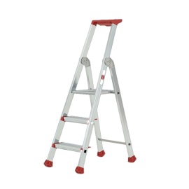 Aluminium stepladder Nimba 3 treden product foto