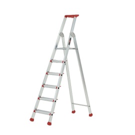 Aluminium stepladder Nimba 6 treden product foto