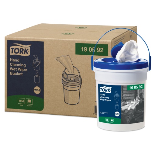 Tork Premium Wet Wipe Handy Bucket blue (W14) photo du produit Front View L