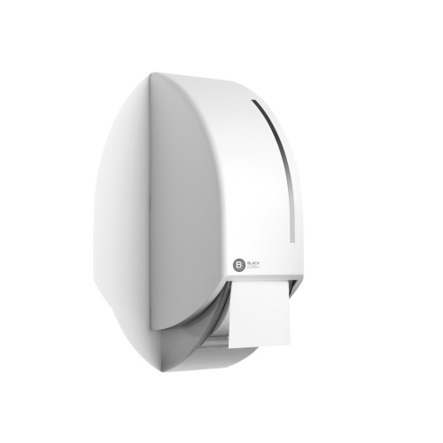 BlackSatino Distributeur de papier toilette système à 2 rouleaux blanc photo du produit Front View L