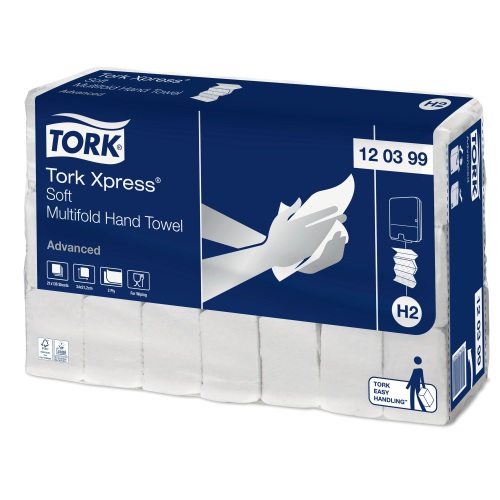 Tork Xpress® Hand Towel Interfold Soft (H2 EU ECO) product foto Front View L