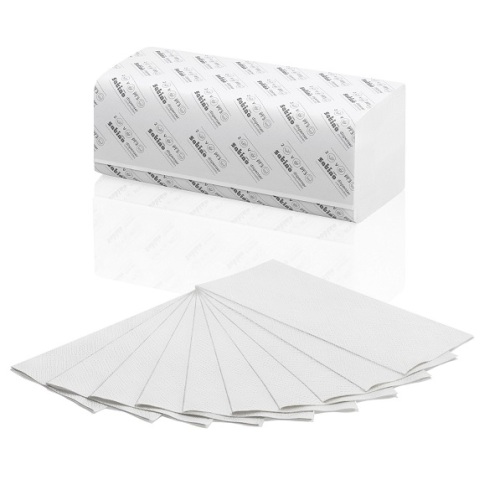 Satino V-vouw handdoekjes 2-laags - wit product foto Image2 L