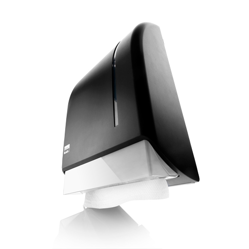 BlackSatino Handdoekdispenser - zwart product foto Image4 L