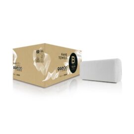 BlackSatino handdoek Interfold V-vouw, 2-laags, wit product foto